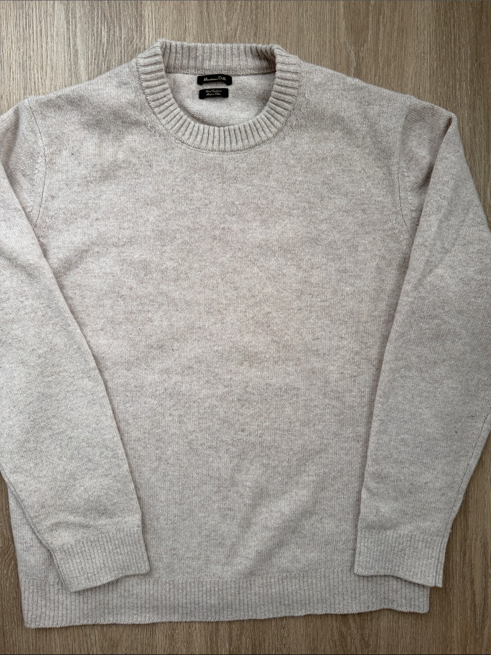 Massimo Dutti Men’s XXL 97% Wool 3% Cashmere Crewneck Sweater